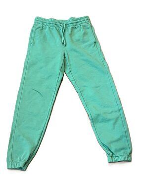 Aritzia TNA Extra Fleece Boyfriend Joggers Comfy Sweatpants Green Size Small